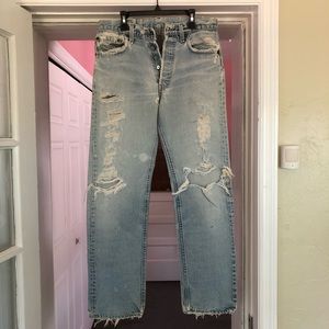 Distressed 80’s Vintage Levi’s Jeans